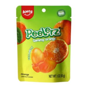 Amos Peelerz Gummy Orange 3oz Peg Bag 24ct